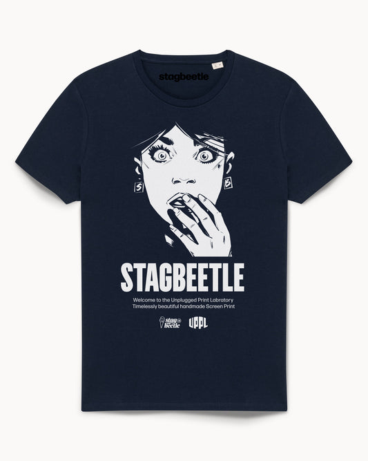 Bio T-Shirt Siebdruck Stagbeetle UPPL unplugged print lab