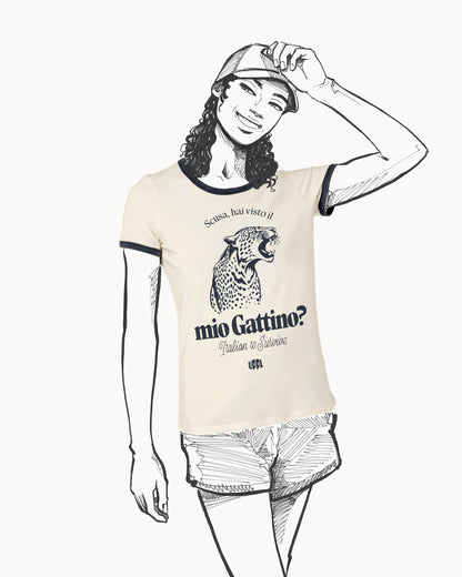 Bio-Retro T-Shirt Il mio gattino