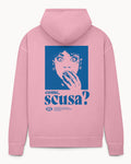 Bio Hoodie stone washed "Come, scusa?"
