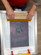 T-Shirt Siebdruck Prozess im Stagbeetle Lab